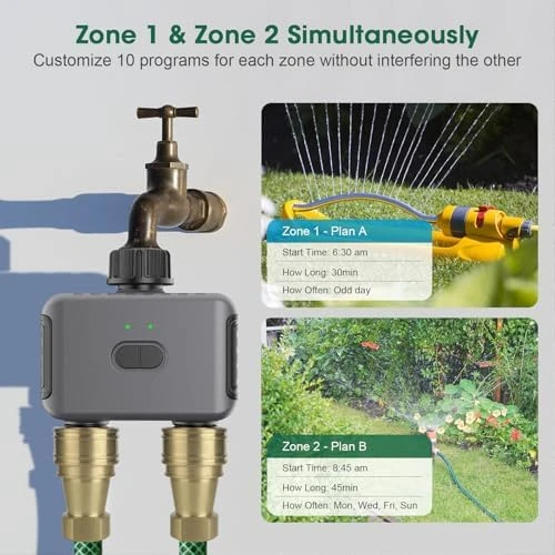 Smart WiFi Sprinkler Timer with Rain Delay — Irrigation System, Eujgoov