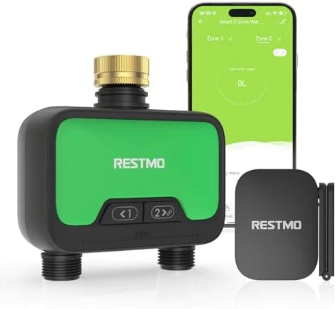Smart WiFi Water Timer for Garden Hose — Irrigation System, Restmo