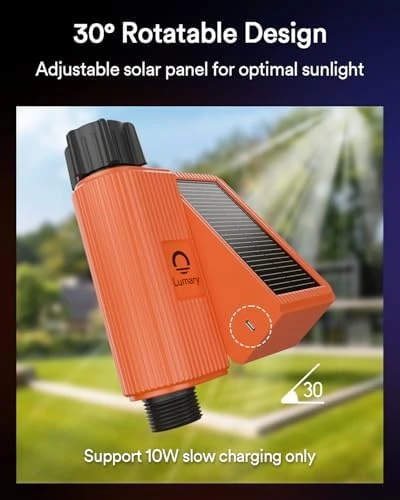 Solar WiFi Sprinkler Timer with Flow Monitor — Irrigation System, Lumary
