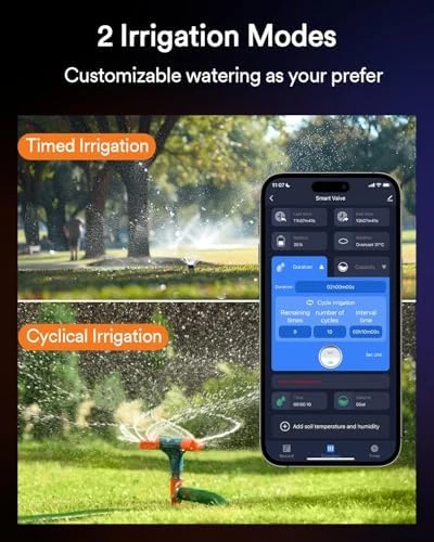 Solar WiFi Sprinkler Timer with Flow Monitor — Irrigation System, Lumary