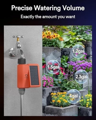 Solar WiFi Sprinkler Timer with Flow Monitor — Irrigation System, Lumary