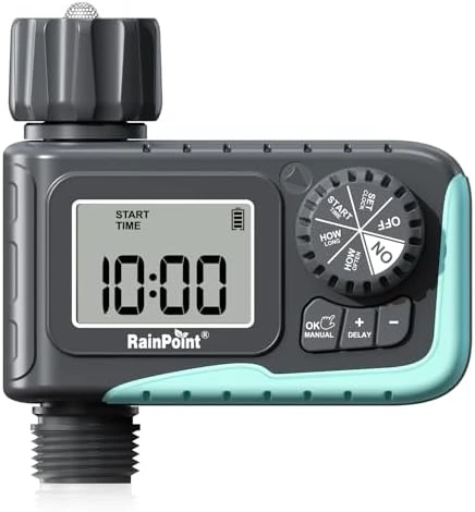 Sprinkler Timer for Garden Hose — Irrigation System, RainPoint