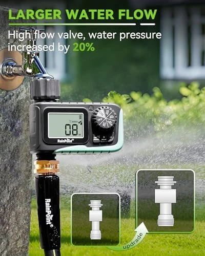 Sprinkler Timer for Garden Hose — Irrigation System, RainPoint