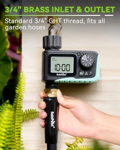 Sprinkler Timer for Garden Hose — Irrigation System, RainPoint