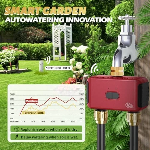 WiFi 2-Zone Sprinkler Timer for Garden Hose — Irrigation System, GIEXSMART