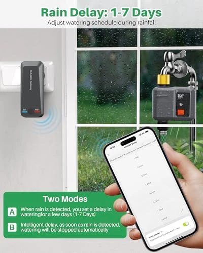 WiFi Sprinkler Timer 1 Zone with RF Gateway — Irrigation System, johgee