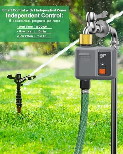 WiFi Sprinkler Timer 1 Zone with RF Gateway — Irrigation System, johgee