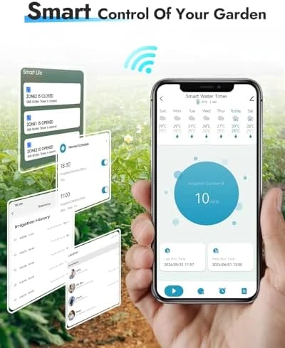 WiFi Sprinkler Timer, Water Timer for Garden — Irrigation System, Insoma