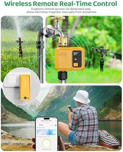 WiFi Water Timer 1 Zone for Garden Hose — Irrigation System, Shrivee