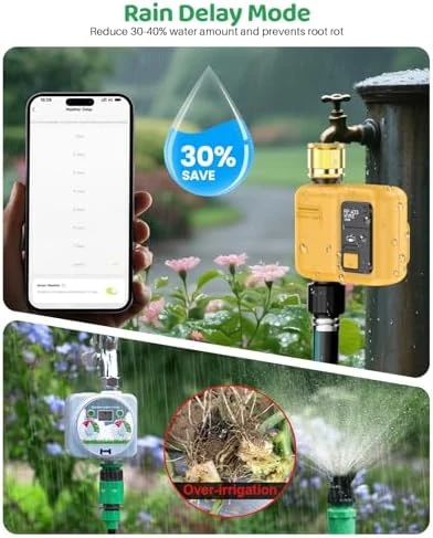 WiFi Water Timer 1 Zone for Garden Hose — Irrigation System, Shrivee