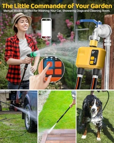 WiFi Water Timer 2 Zone for Garden Hose — Irrigation System, Shrivee