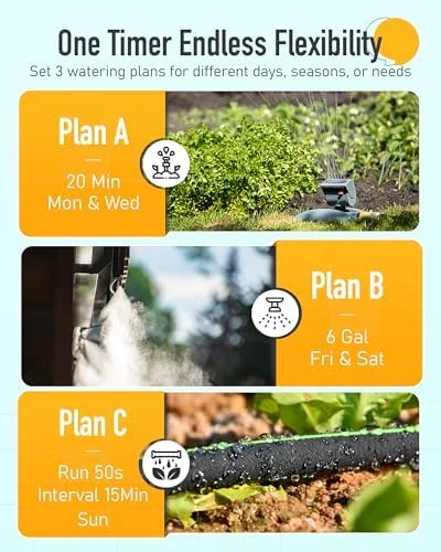 WiFi Water Timer, Smart Hose Timer with App & Voice Control — Irrigation System, RainPoint