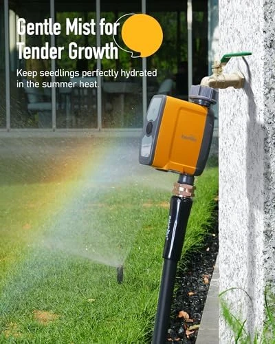 WiFi Water Timer, Smart Hose Timer with App & Voice Control — Irrigation System, RainPoint