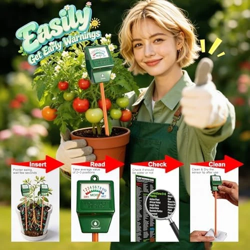 2 Pack Soil Moisture Meter — Soil Moisture Sensor, Antonki
