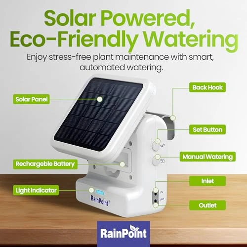 Automatic Solar Plant Watering System — Irrigation System, Baldr