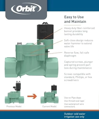 Automatic Sprinkler Valve — Water Shut Off Valve, Orbit