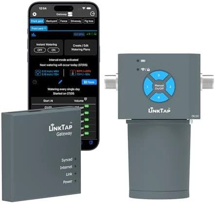 Battery-Powered Smart Sprinkler Controller with Gateway — Irrigation System, LinkTap