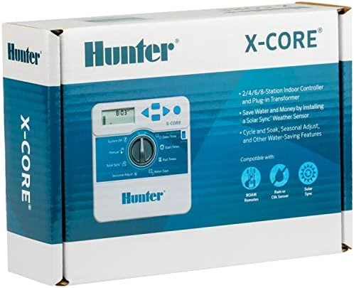 Indoor Sprinkler Timer, 4 Zone Irrigation Controller — Irrigation System, Hunter Industries
