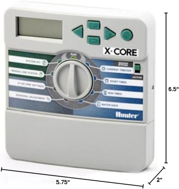 Indoor Sprinkler Timer, 4 Zone Irrigation Controller — Irrigation System, Hunter Industries