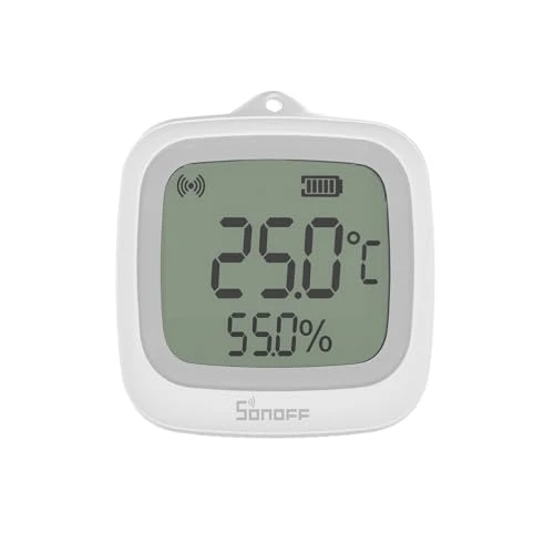 IP65 Zigbee LCD Smart Temperature Humidity Sensor — Mold Detector, Sonoff