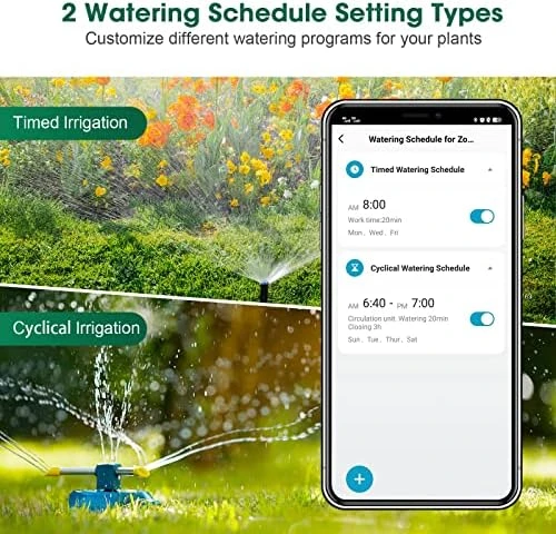 Smart Hose Watering Timer with Wi-Fi Hub — Irrigation System, Insoma