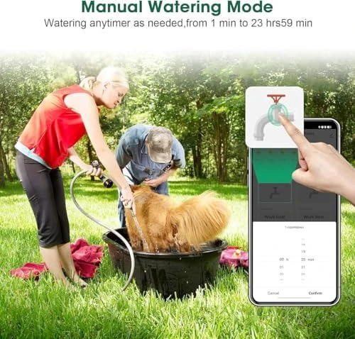 Smart Hose Watering Timer with Wi-Fi Hub — Irrigation System, Insoma