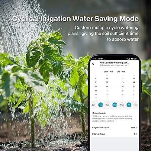 Smart Hose Watering Timer with Wi-Fi Hub — Irrigation System, Insoma