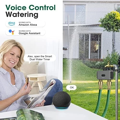 Smart Hose Watering Timer with Wi-Fi Hub — Irrigation System, Insoma