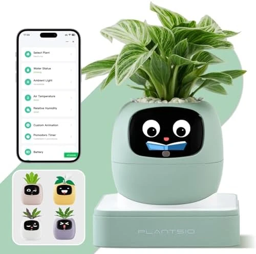 Smart Plant Pot with Visual Display — Indoor Garden, PLANTSIO
