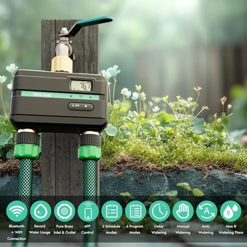 Smart Sprinkler Timer with Flow Meter — Irrigation System, Restmo