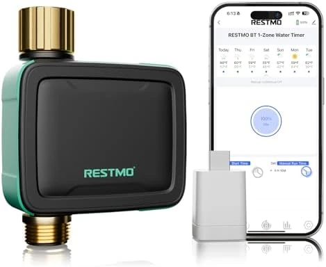 Smart Sprinkler Timer with Flow Meter — Irrigation System, Restmo