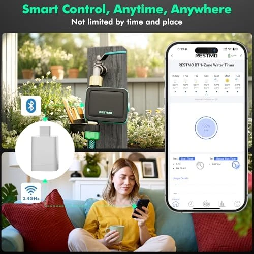 Smart Sprinkler Timer with Flow Meter — Irrigation System, Restmo