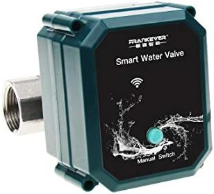 Smart Water Valve WiFi Remote Control Faucet Timer for Hose — Water Shut Off Valve, FRANKEVER