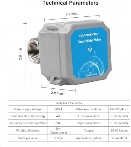 Smart Water Valve — Water Shut Off Valve, FRANKEVER