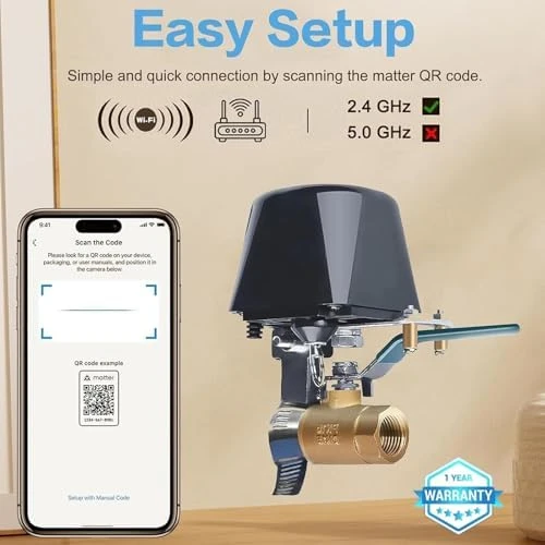 Smart Water Valve — Water Shut Off Valve, Jinvoo
