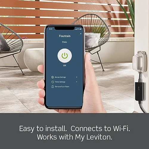 Smart Wi-Fi Outdoor Plug — Smart Plug, Leviton