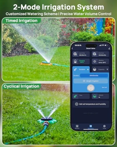 Solar Smart WiFi Sprinkler Timer — Irrigation System, johgee