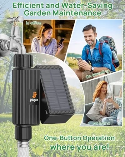 Solar Smart WiFi Sprinkler Timer — Irrigation System, johgee