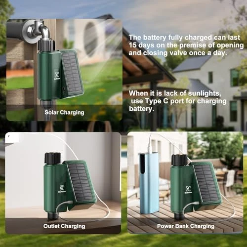 Solar WiFi Sprinkler Timer with Flow Monitor — Irrigation System, XinFuture