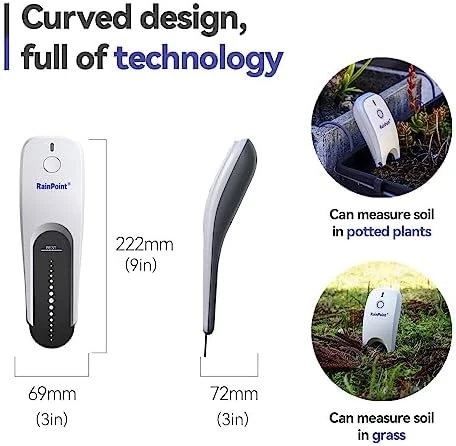 Wi-Fi Soil Moisture Meter, Plants Humidity Meter, Soil Temperature Monitor for Gardening & Farming (Add-on Device,... — Soil Moisture Sensor, Baldr