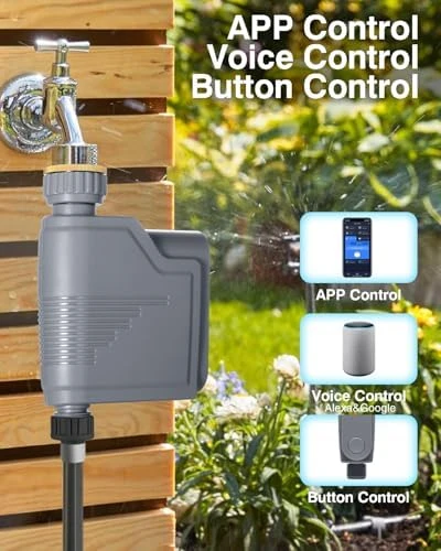 WiFi Smart Water Timer with Hub — Irrigation System, Haozee