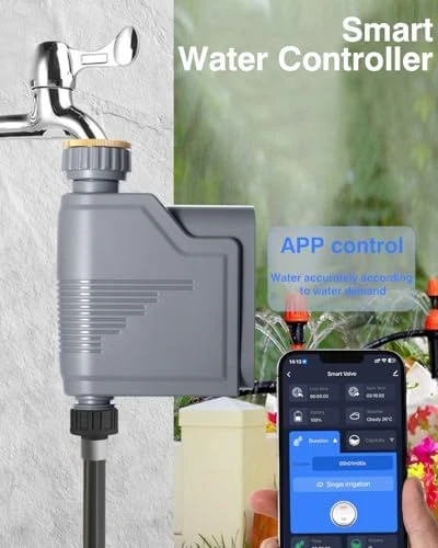 WiFi Smart Water Timer with Hub — Irrigation System, Haozee