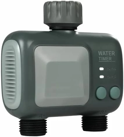 WiFi Sprinkler Timer, Smart Hose Faucet Timer 2 Outlets — Irrigation System, Generic