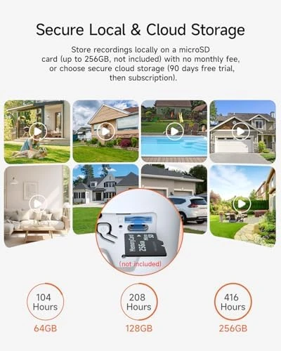 2 Pack 2.5K Security Camera Wireless Outdoor — Security Camera, CINMOORE