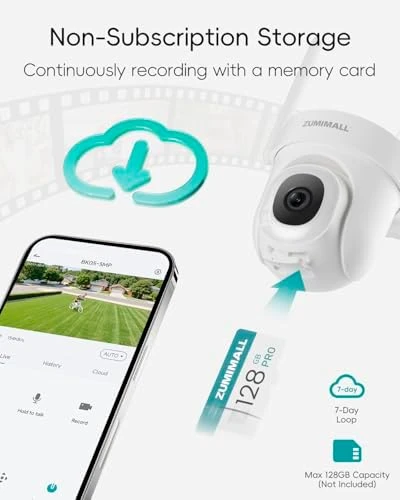 2K 3MP Wired Security Camera — Security Camera, ZUMIMALL