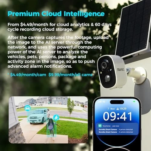 2K Solar Security Camera Wireless Outdoor System — Security Camera, SOVMIKU