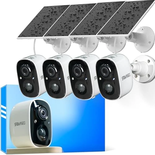 2K Solar Security Camera Wireless Outdoor System — Security Camera, SOVMIKU
