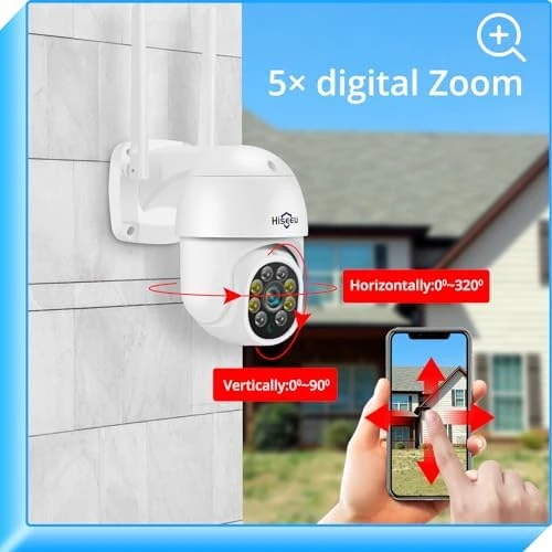 3MP Security Camera Outdoor — Security Camera, Hiseeu