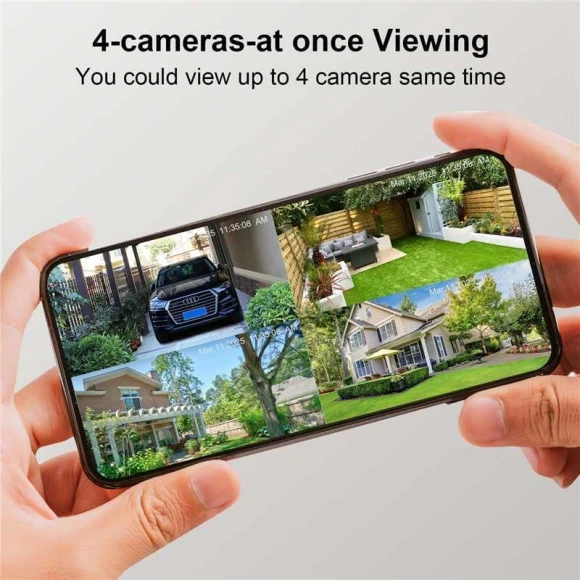 Dual Lens Security Camera Wireless Outdoor — Security Camera, LETSCEE