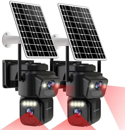 Dual Lens Security Camera Wireless Outdoor — Security Camera, LETSCEE